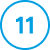 Icon mit der Zahl 11