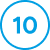 Icon mit der Zahl 10